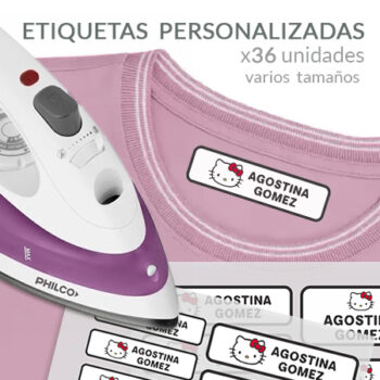 Etiquetas termoadhesivas para tela - Personalizadas x36 (varios tamaños)