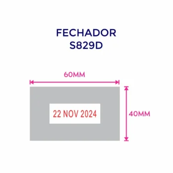 Shiny S-829-D Fechador con placa (Max. 6x4cm) - Image 3