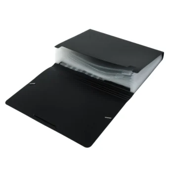 Clasificador con fuelle A4 - Negro (art. 076550)