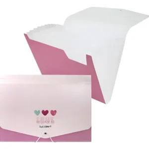 Clasificador con fuelle A4 – Corazones (art. 076574)