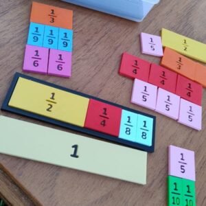 Barras de Fracciones – kit para aprender jugando
