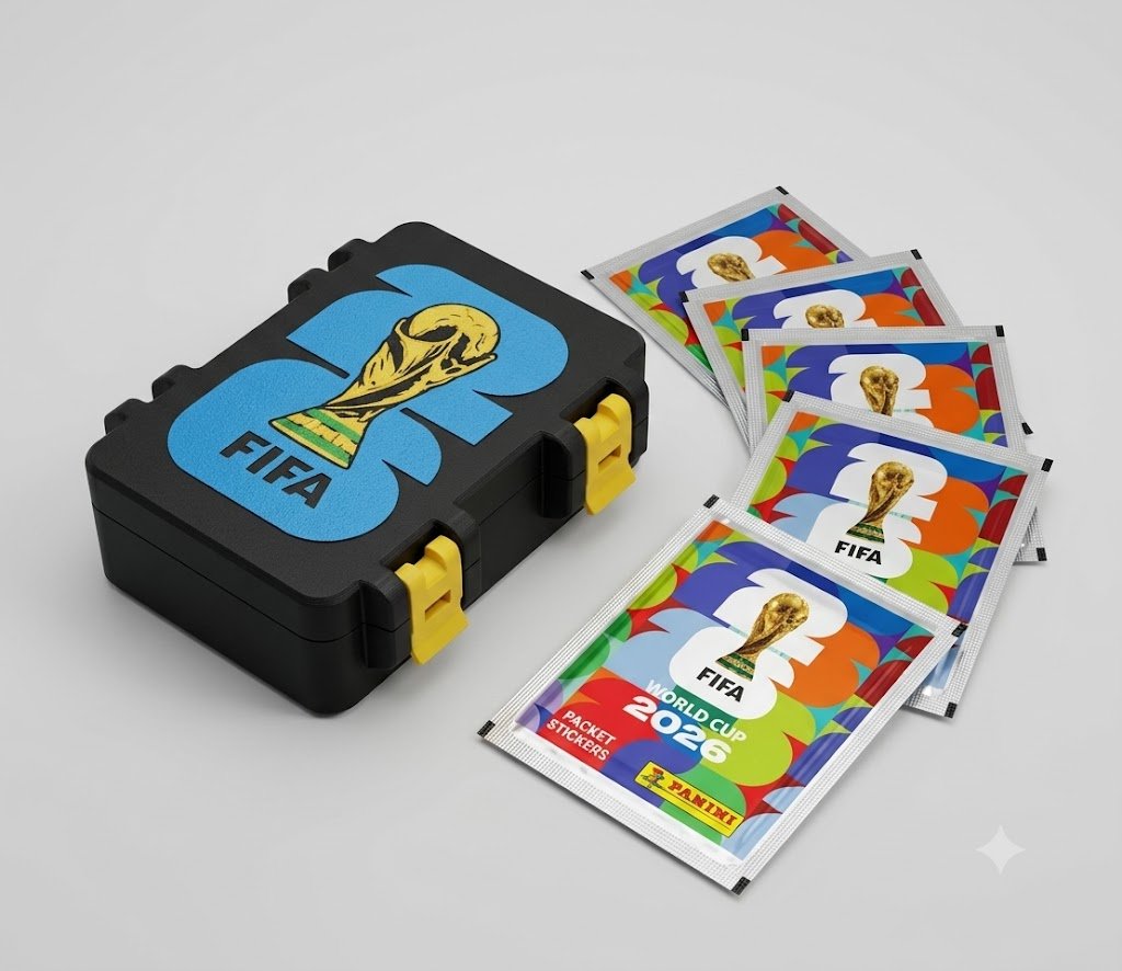 Caja de figuritas con paquetitos